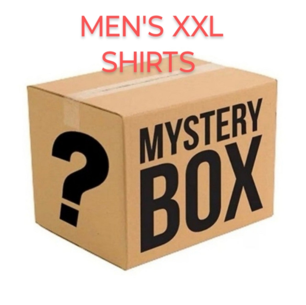 2 Pieces of men's Long Sleeve Shirts, XXL Mystery Box